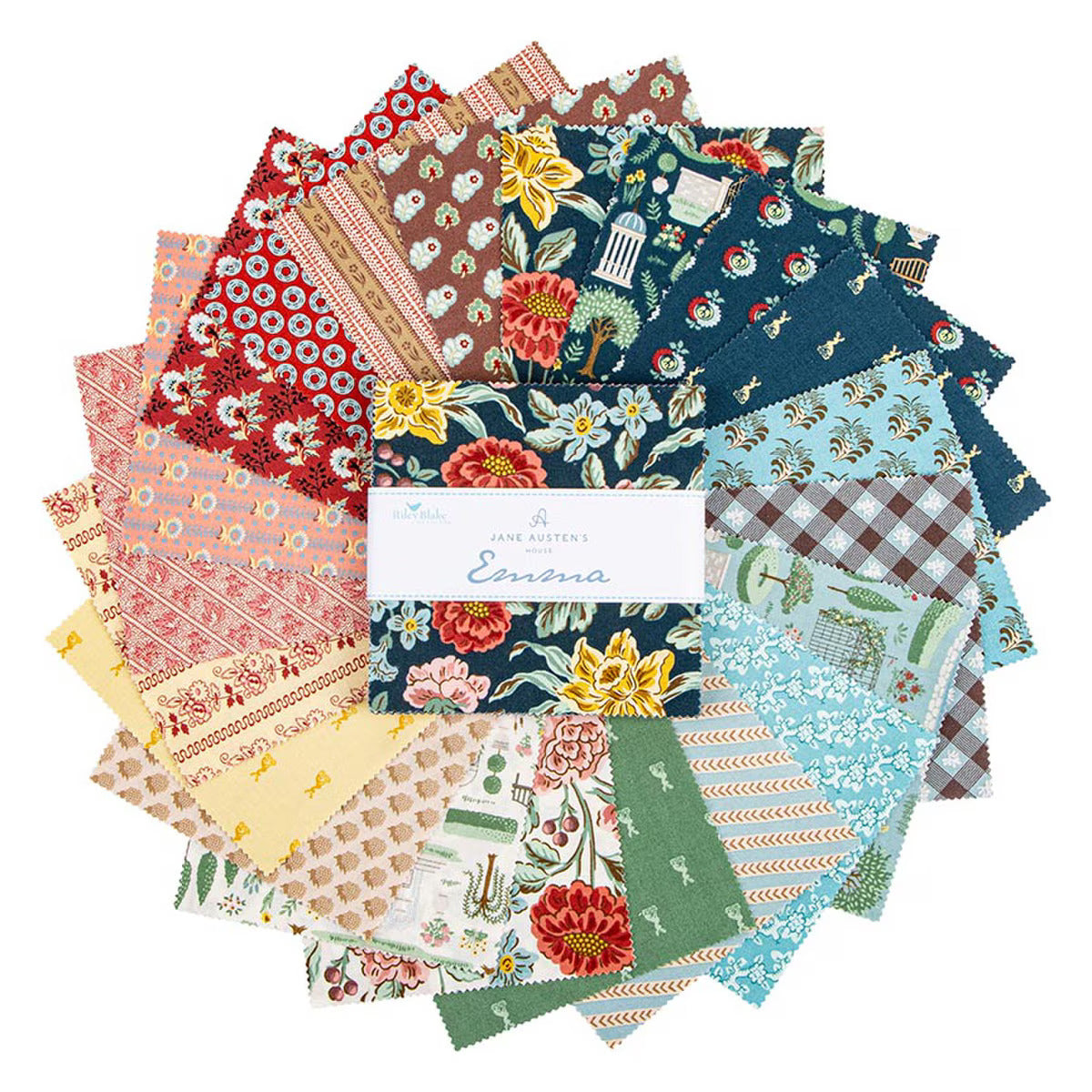 Fabric, Emma by Jane Austen's House - 5 INCH STACKER