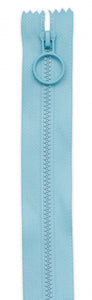 Zipper, Light Blue HOOP 16-inch (pack of 2)