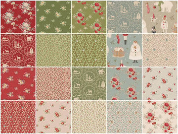 Fabric, Merry Little Christmas by Tilda - 5-inch CHARM PACK