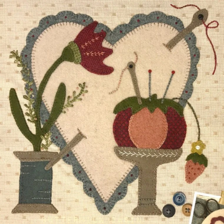 PATTERN, Thimble Blossoms Applique Quilt by Buttermilk Basin