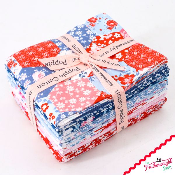 Fabric, Elise by Terri Henson for Poppie Cotton - FAT QUARTER BUNDLE