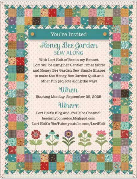 Sew Simple Shapes, Honey Bee Garden by Lori Holt of Bee in My Bonnet