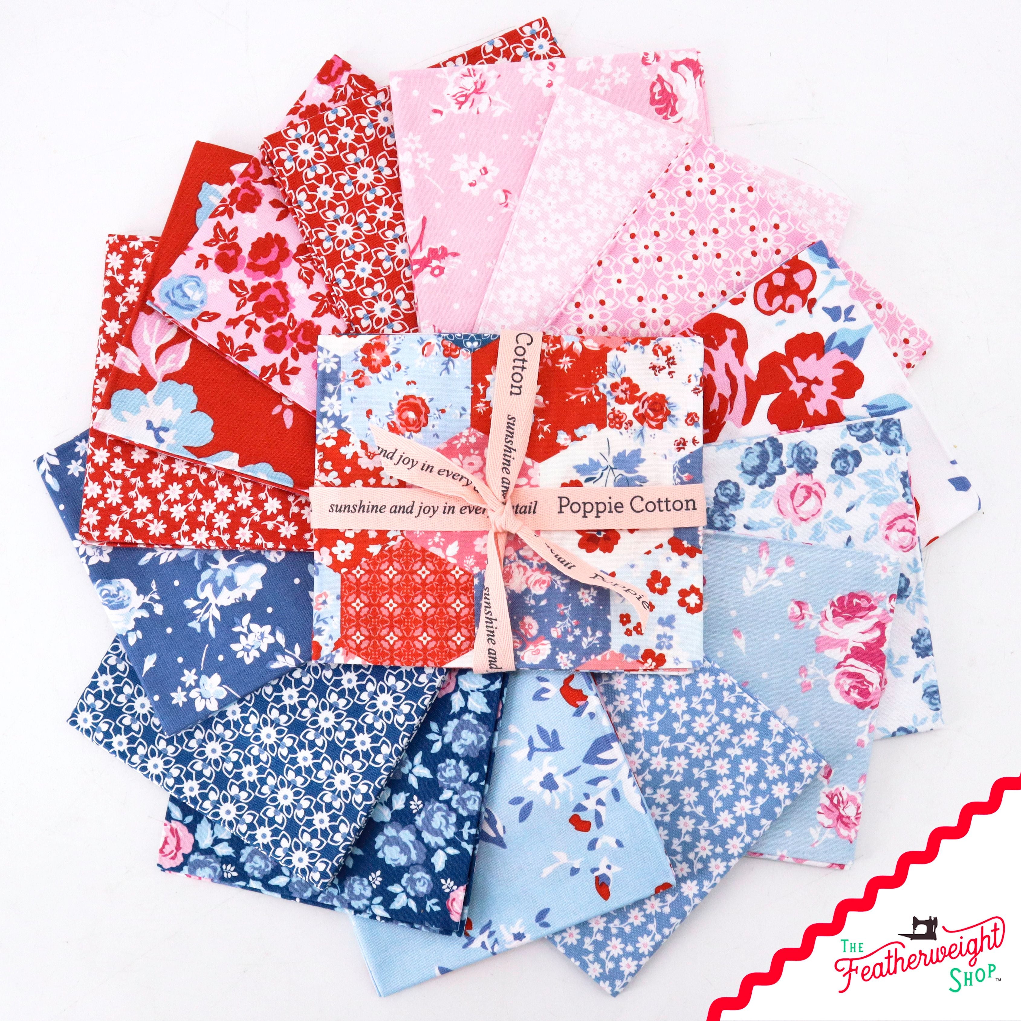 Fabric, Elise by Terri Henson for Poppie Cotton - FAT QUARTER BUNDLE