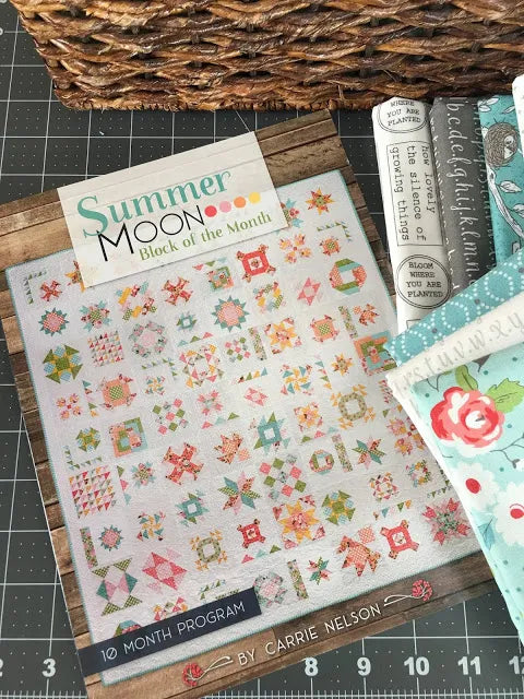 PATTERN BOOK, Summer Moon Sampler Quilt by Carrie Nelson