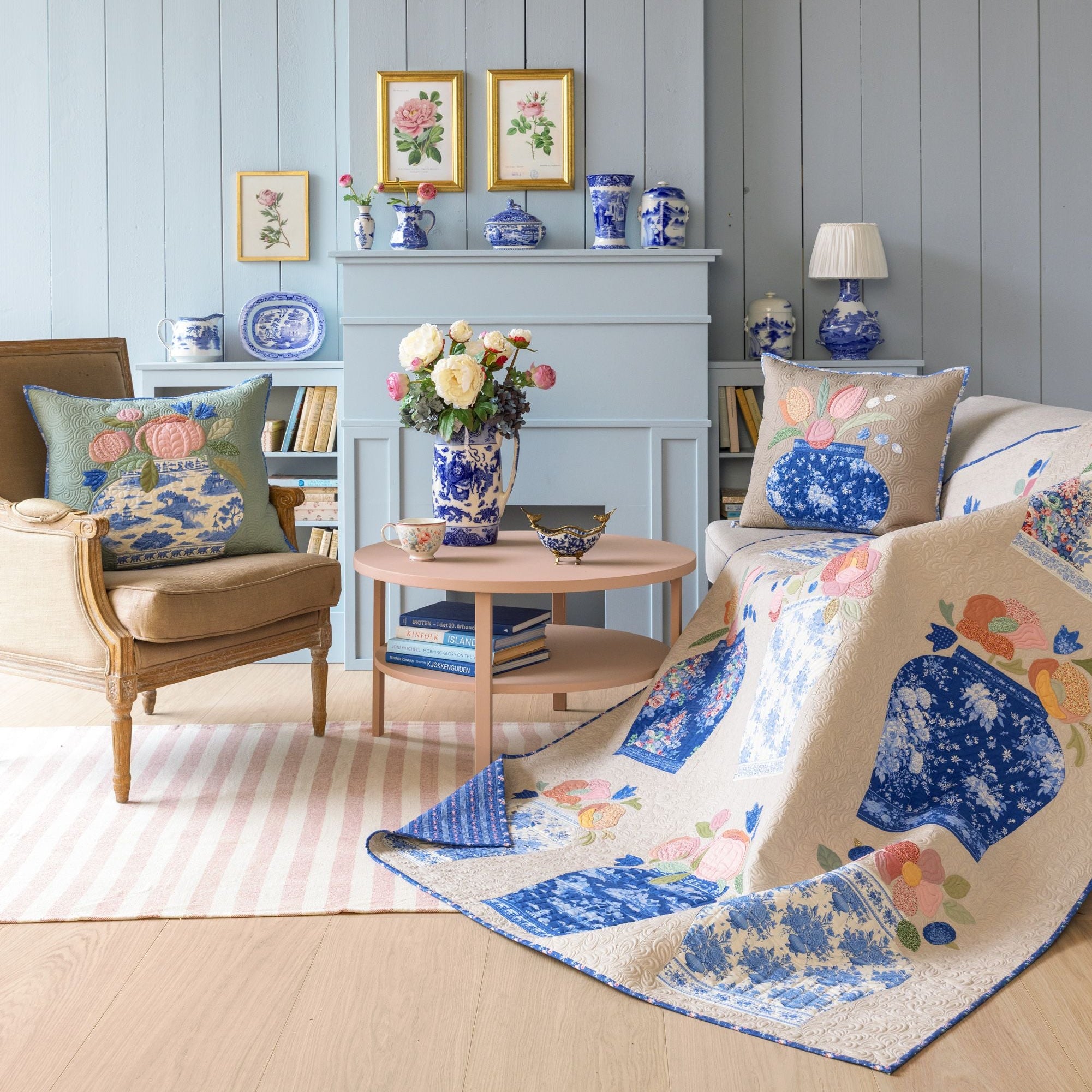 Fabric, Something Blue by Tilda - Fat EIGHTH Bundle - 20 Pieces