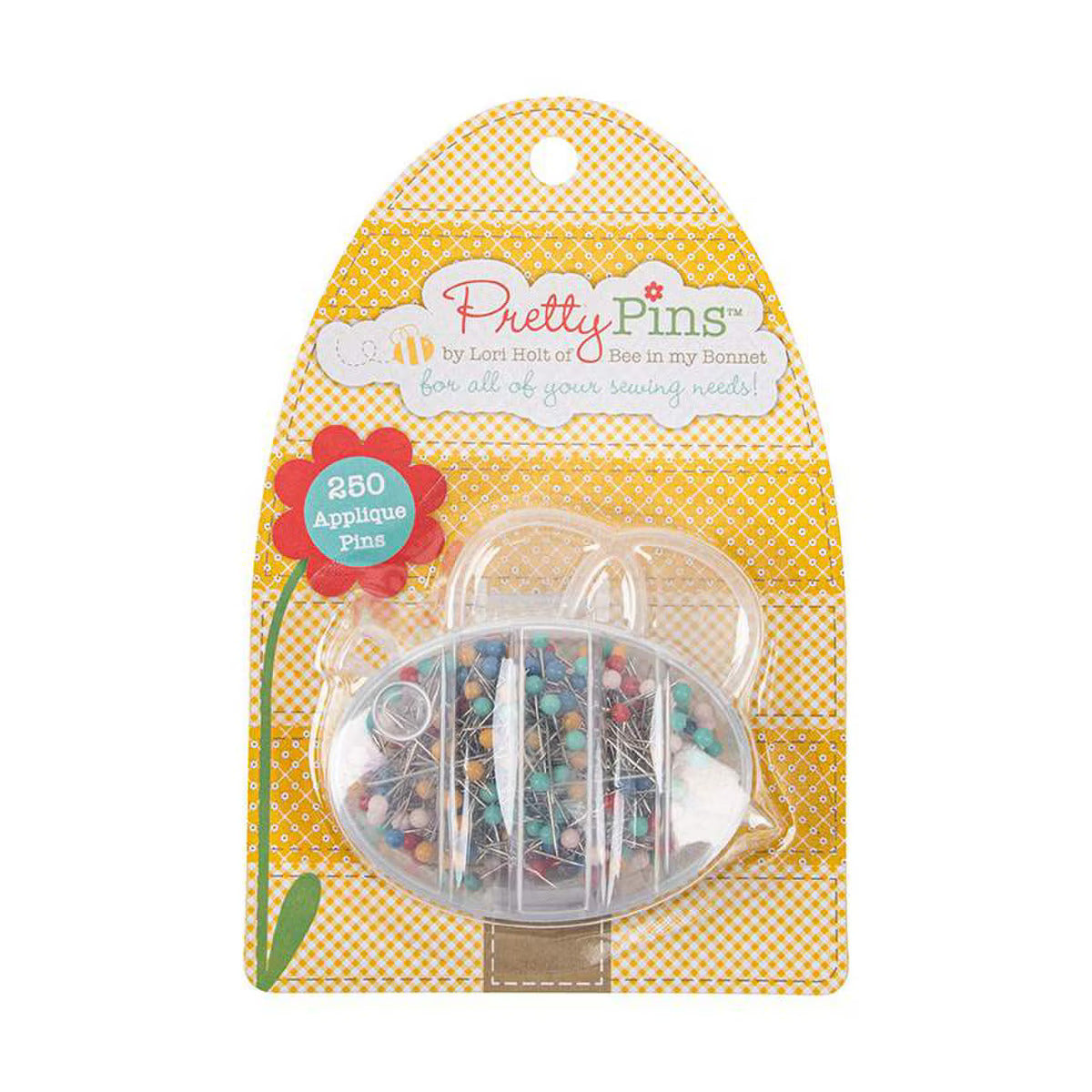 Pretty Applique Pins, By Lori Holt - 250 Count