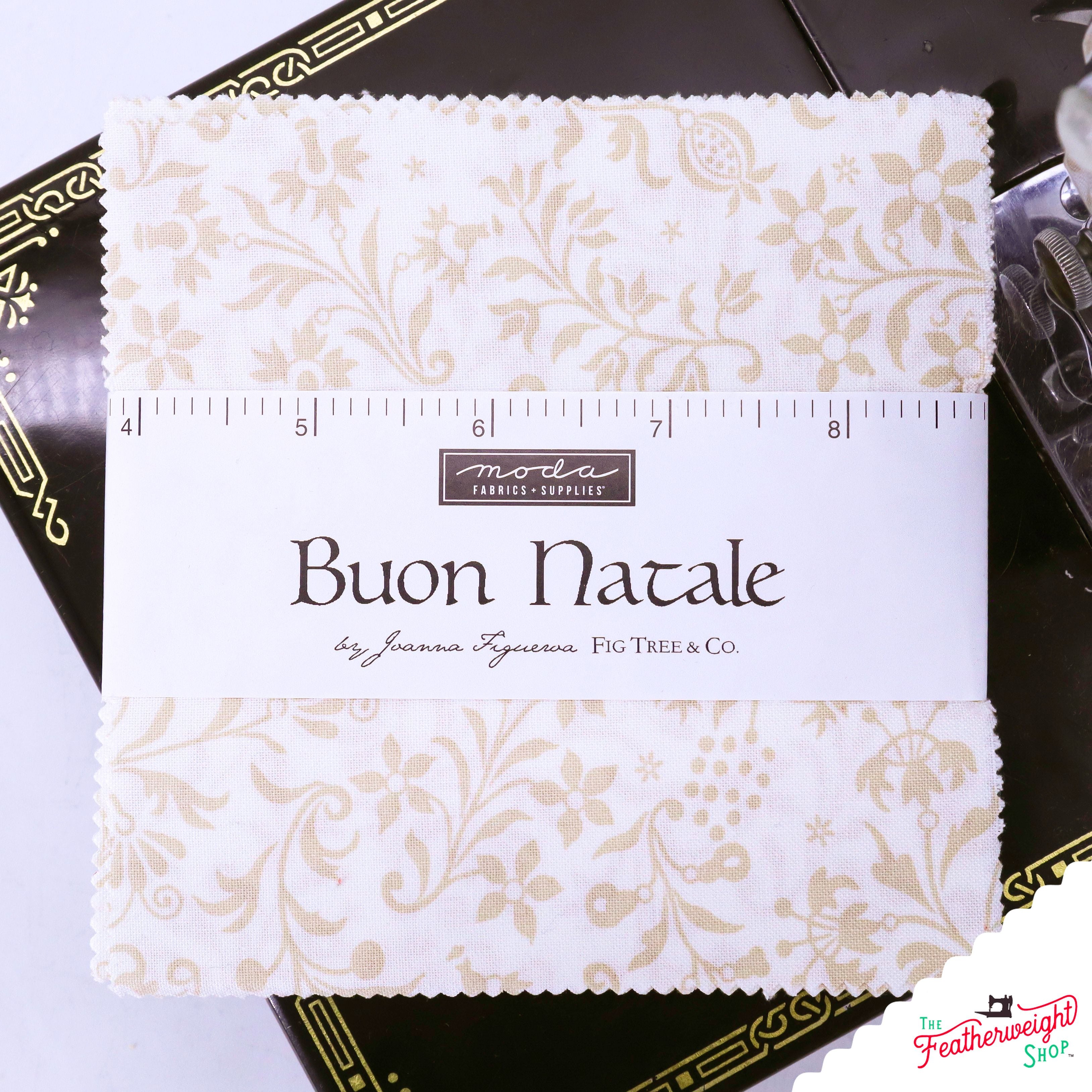 Fabric, Buon Natale by Fig Tree Co - 5" CHARM PACK