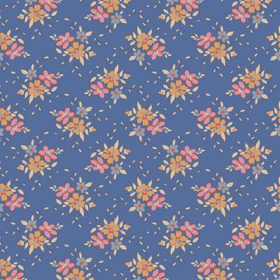 Fabric, Creating Memories by Tilda - Frida BLUE (by the yard)