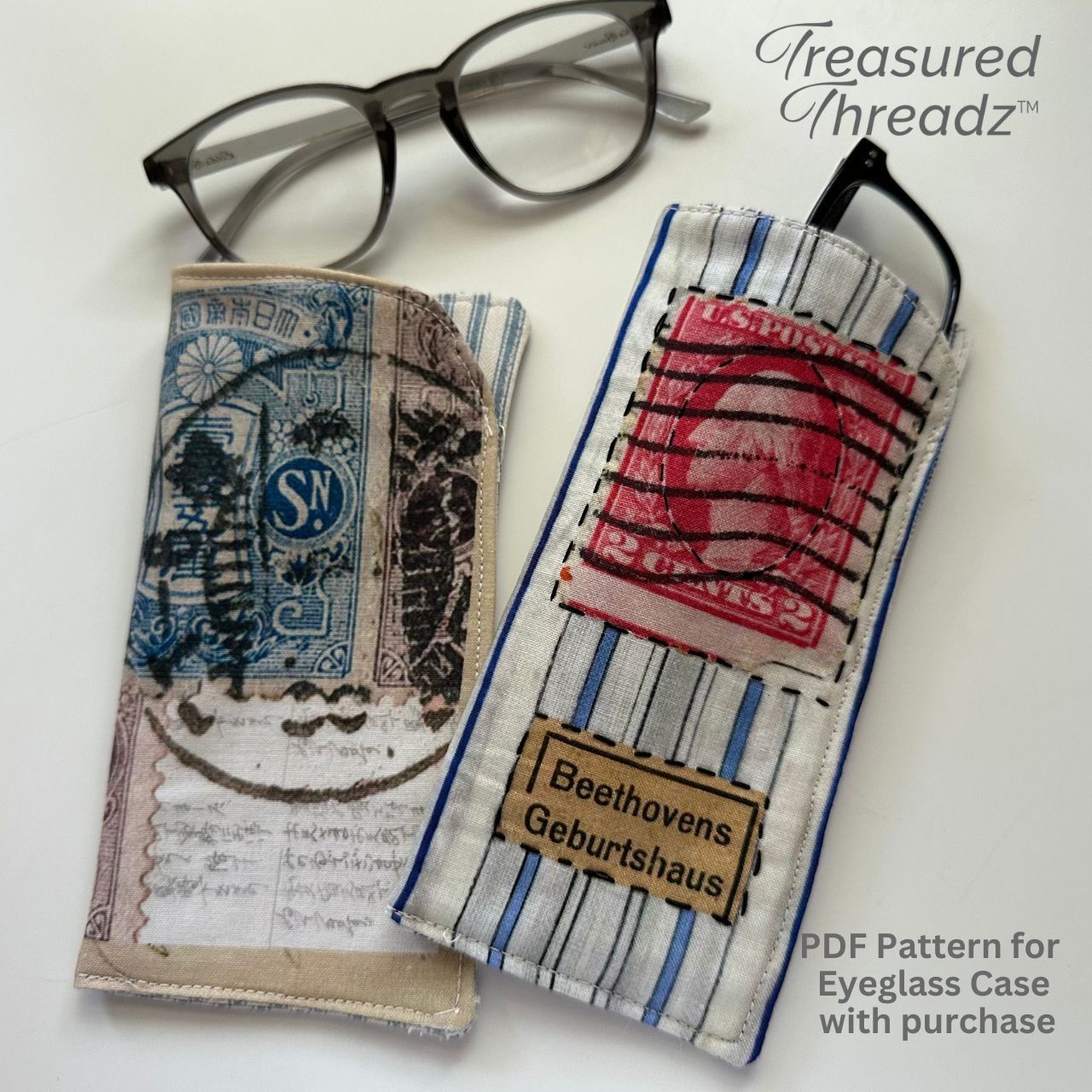 Fabric, Treasured Threadz Quilt Block Panel - Around the World