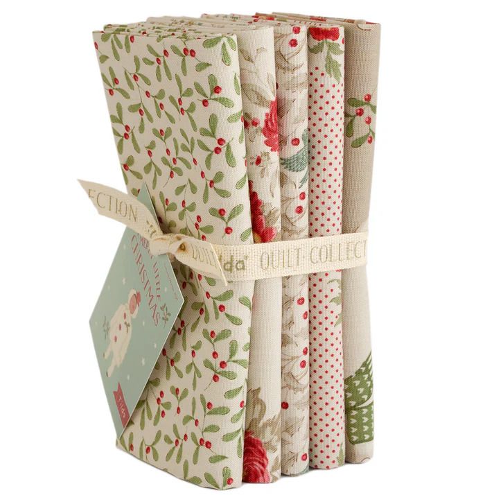 Fabric, Merry Little Christmas Collection CREAM by Tilda - FAT QUARTER BUNDLE