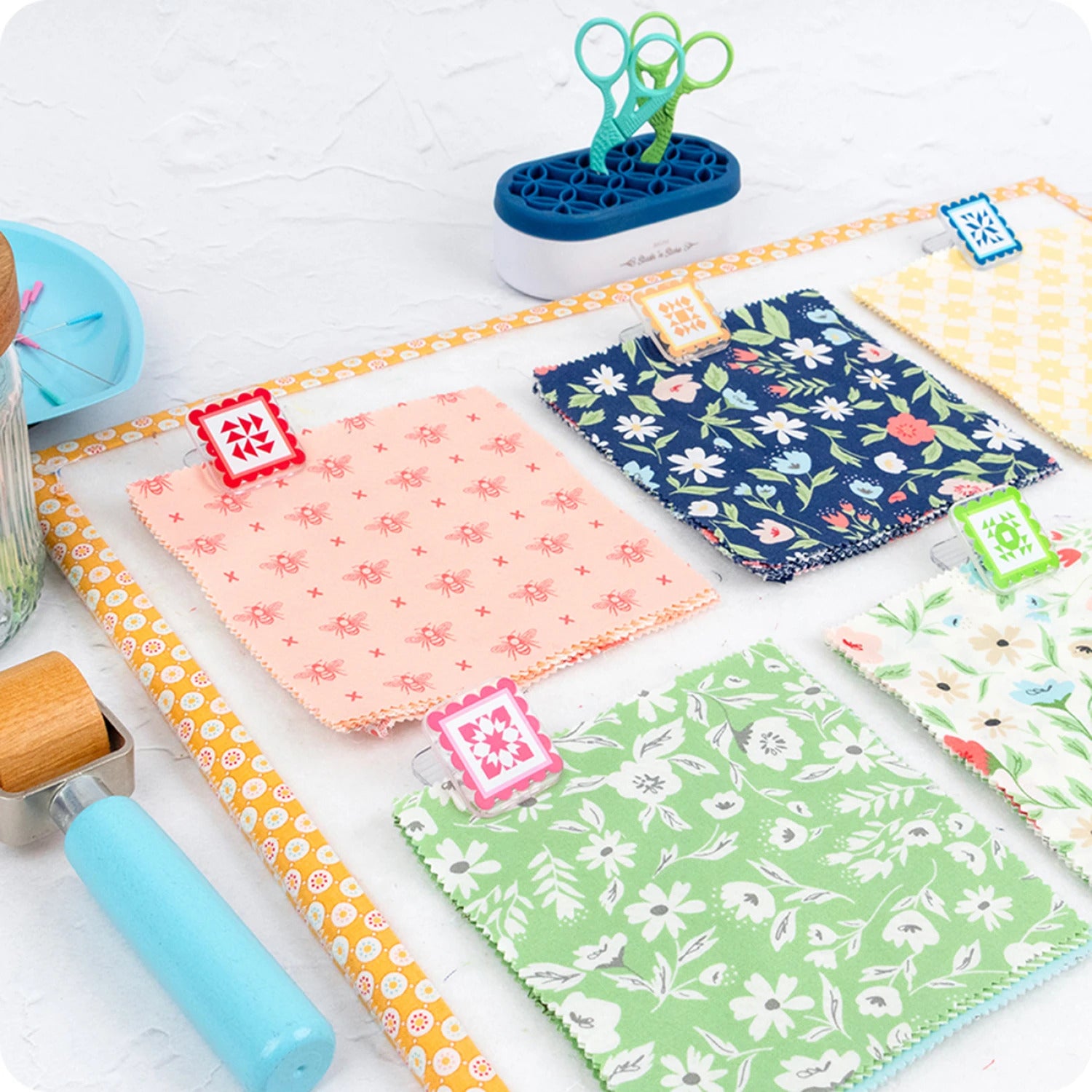 QuiltyClippies - Fabric Tag CLIPS by It's Sew Emma