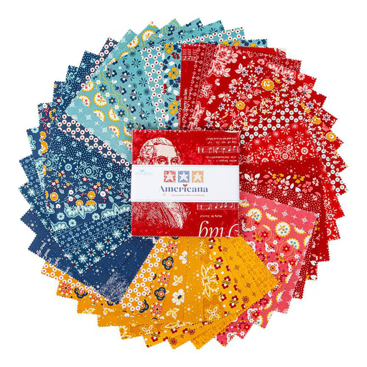 Fabric, Americana by Lori Holt - 5-INCH STACKER