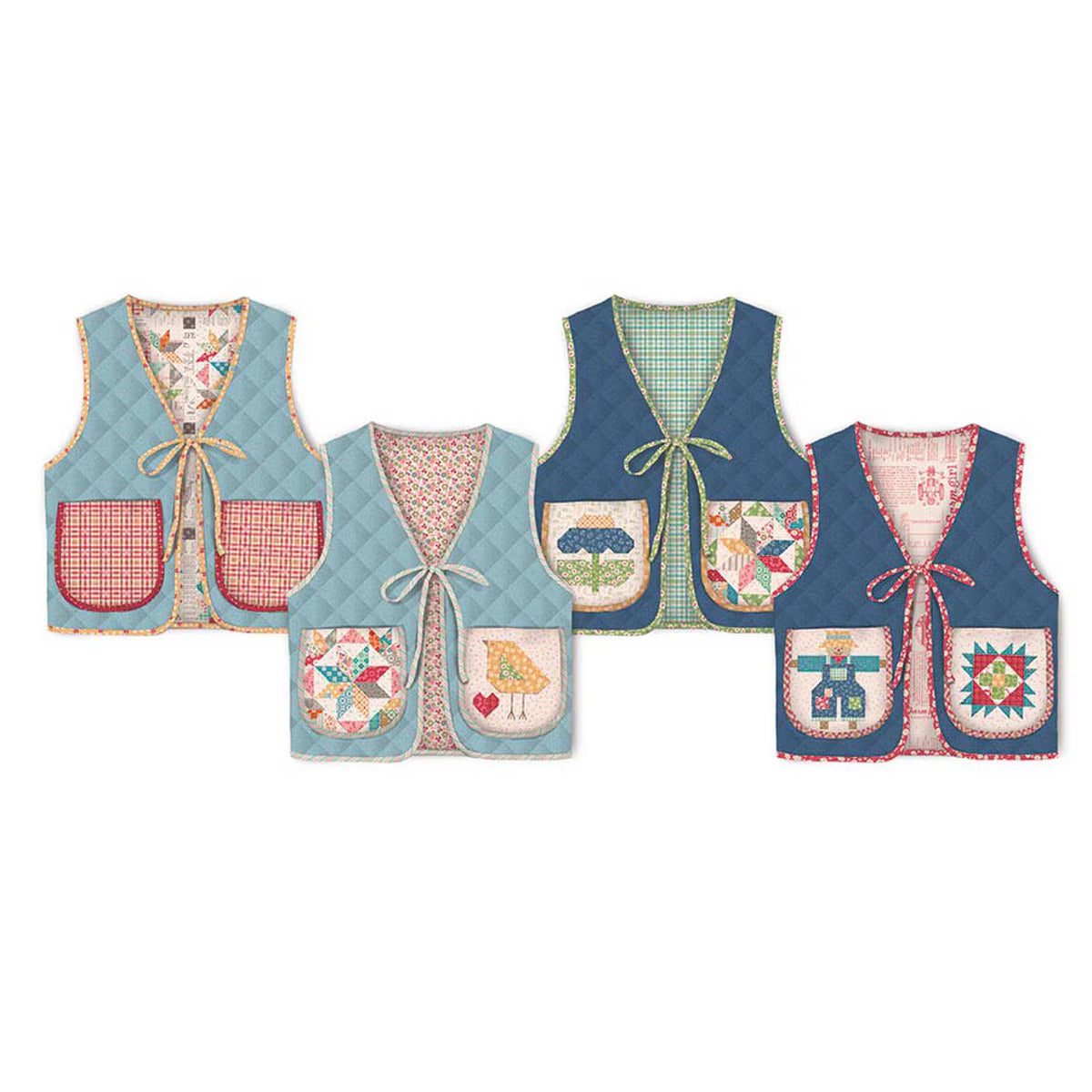 Pattern, Farmer's Daughter - The Quilted VEST by Lori Holt of Bee in my Bonnet