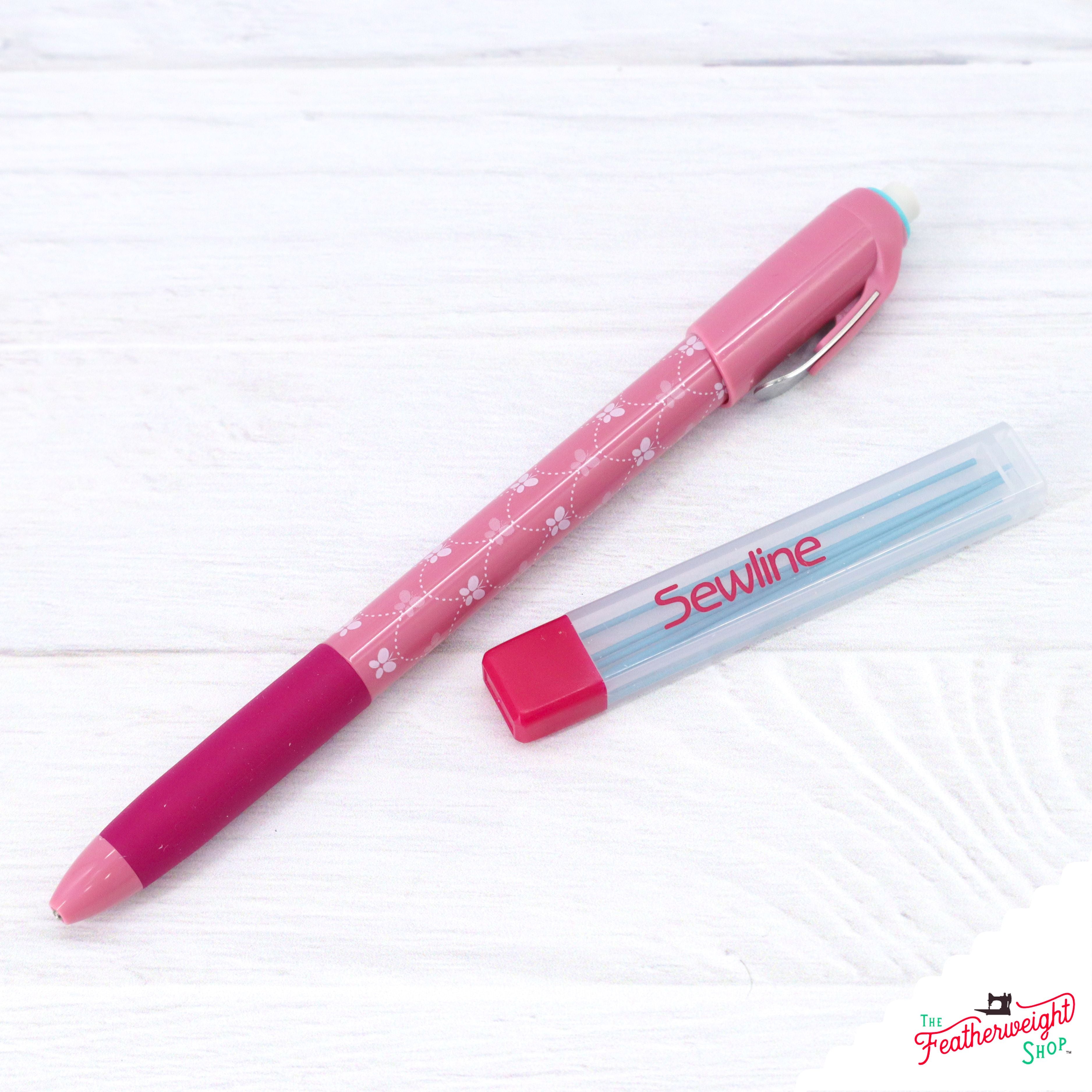 Sewline Mechanical Fabric Pencil with Lead Refills - BLUE