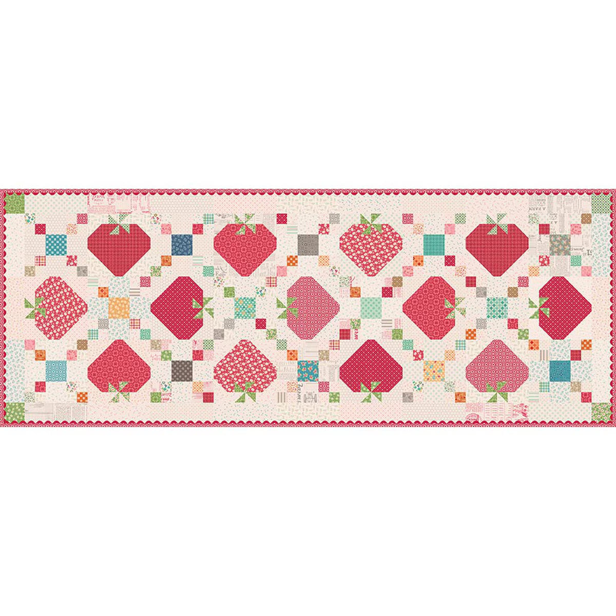 Quilt Kit, Boxed Set - Farmer's Daughter Sweet Strawberry Patch RUNNER by Lori Holt