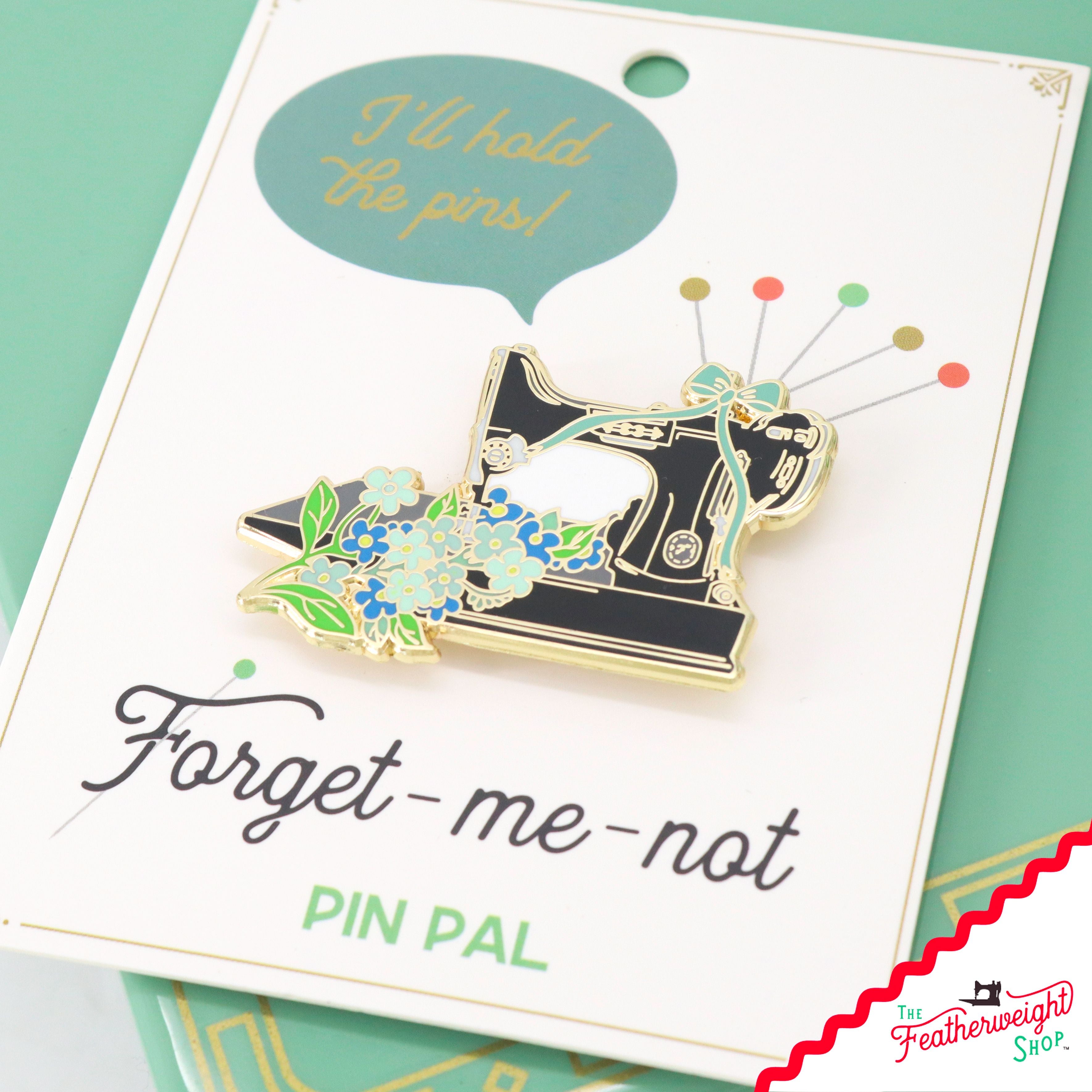 Needle Minder, PIN PAL - Singer Featherweight Forget-Me-Not