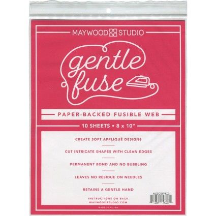 Interfacing, Gentle Fuse Paper-Backed Fusible Web, 8" x 10" sheets