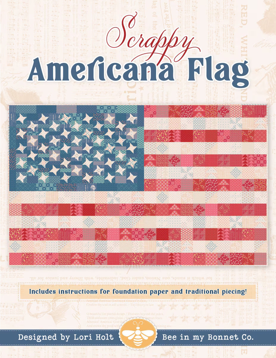 Pattern, Scrappy Americana Flag Quilt by Lori Holt