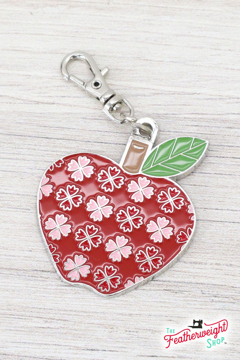 Keyring & Keychain Enamel Charm, APPLE Happy