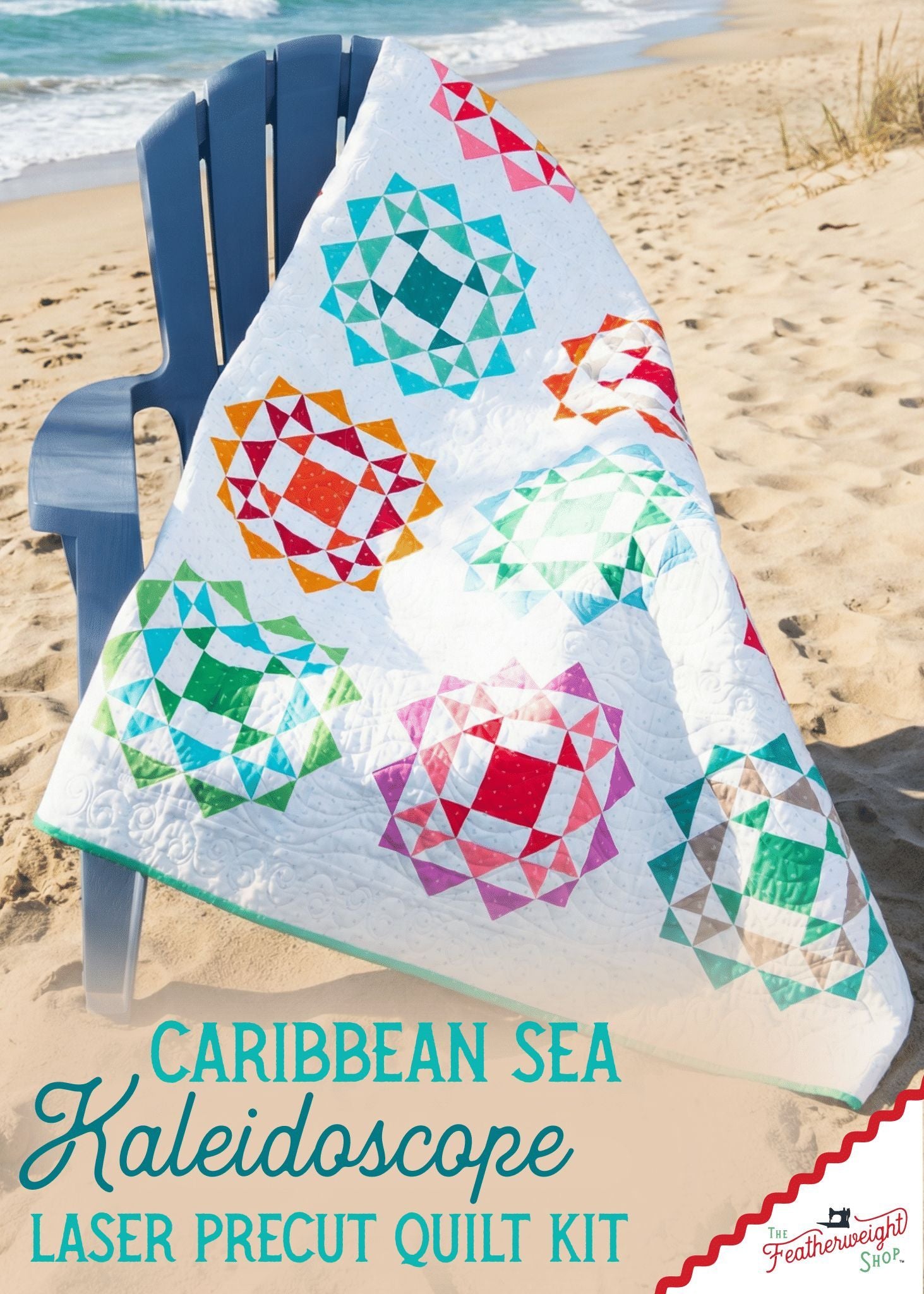 Quilt Kit, Laser Pre-cut - Kaleidoscope Caribbean Quilt Kit