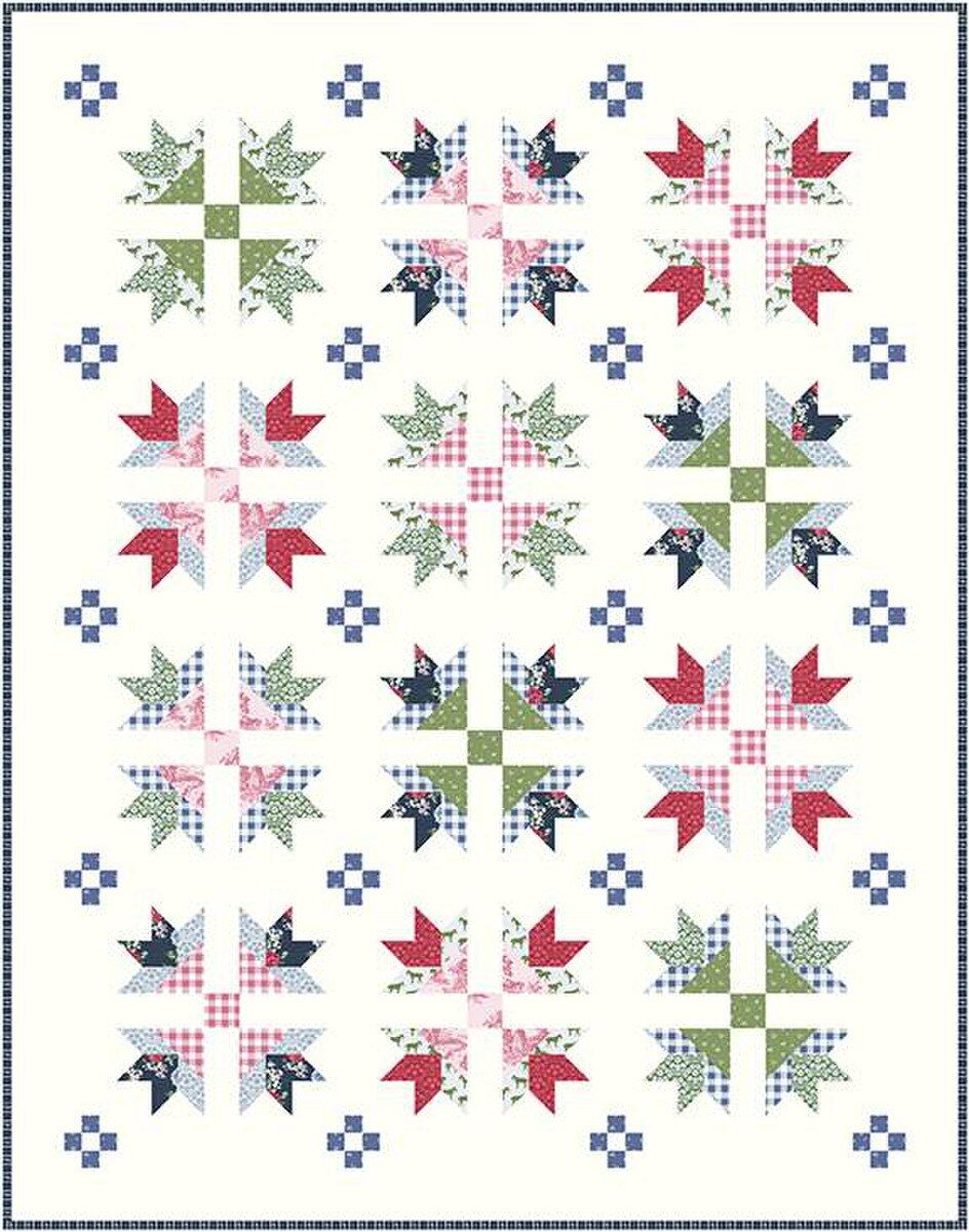 PATTERN, Bluegrass Crossing Quilt Pattern by Melissa Mortenson