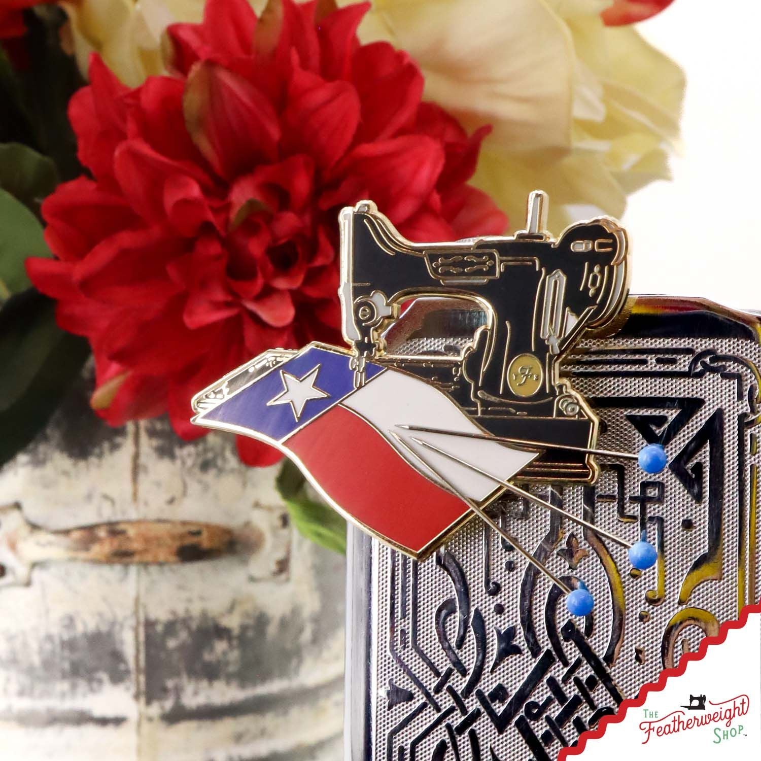 Needle Minder, PIN PAL - Texas FLAG on Featherweight