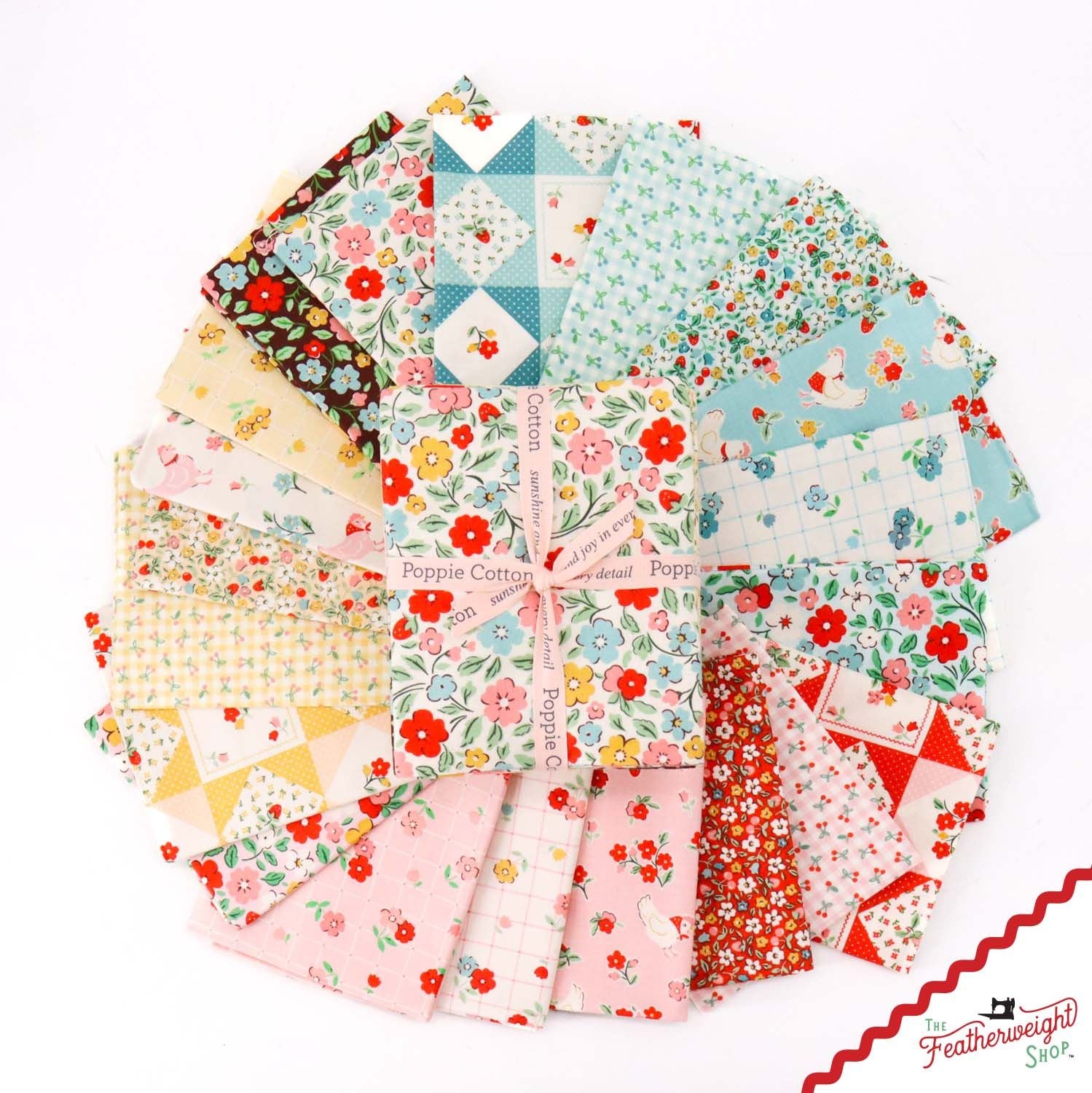 Fabric, Farmhouse Fancy by Elea Lutz for Poppie Cotton - FAT QUARTER BUNDLE