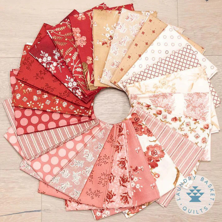 Fabric, Little Sweetheart by Laundry Basket Quilts - FAT QUARTER BUNDLE