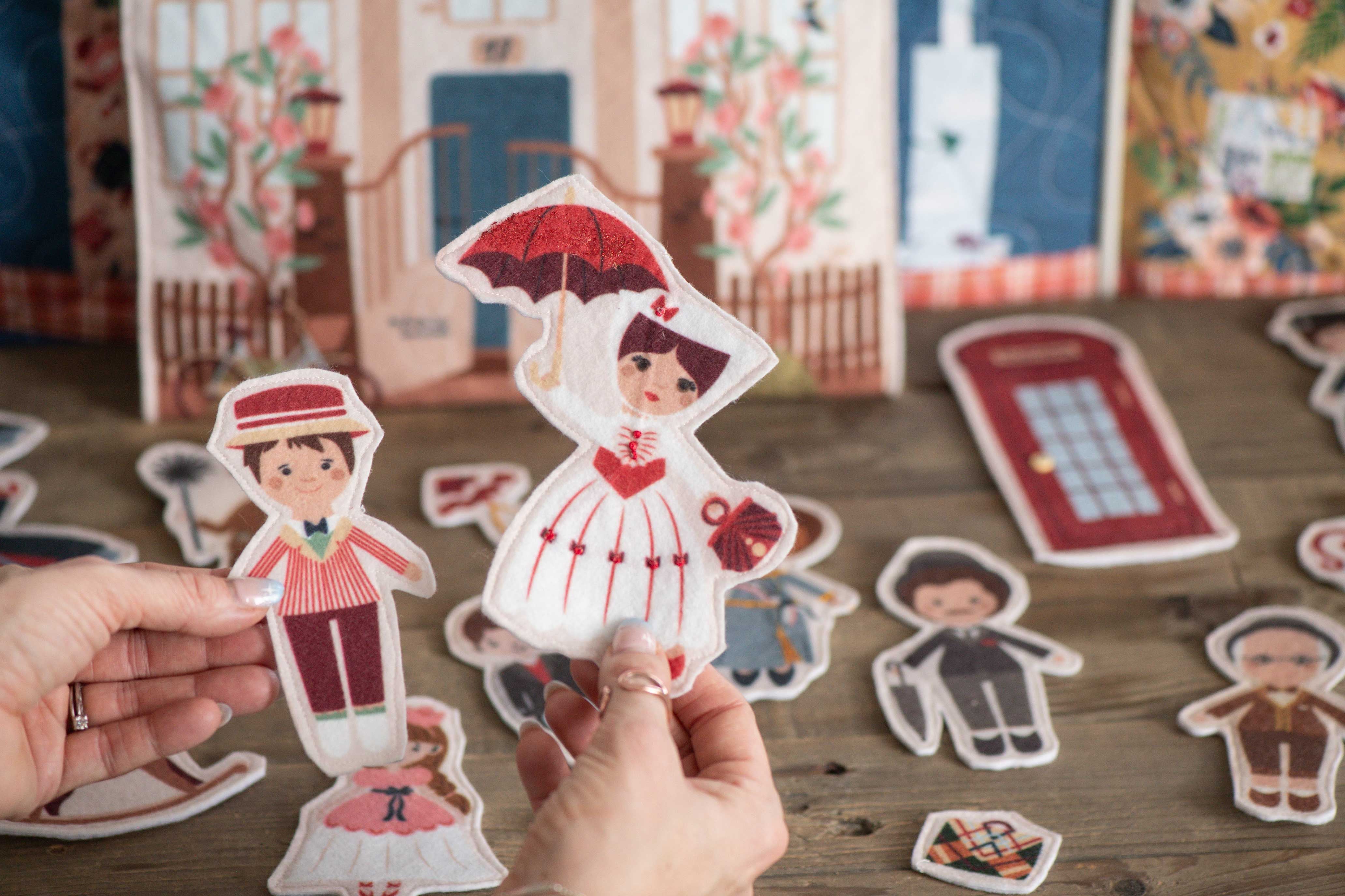Fabric, Storybook Felt A Spoonful of Sugar Mary Poppins ~ Cut & Sew (PANEL)