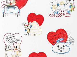 Load image into Gallery viewer, Embroidery Iron-On Transfers, Vintage-Styled &quot;Be Mine&quot; Valentine