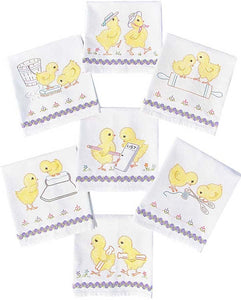 Embroidery Iron-On Transfers, Vintage-Styled Baby Chicks