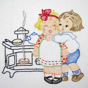 Embroidery Iron-On Transfers, Vintage-Styled Kitchen Grace Kids