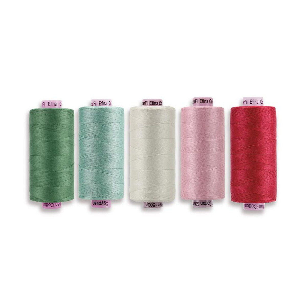 Thread Pack, BERRY & SAGE 5 Spools for Piecing & Applique by Lori Holt