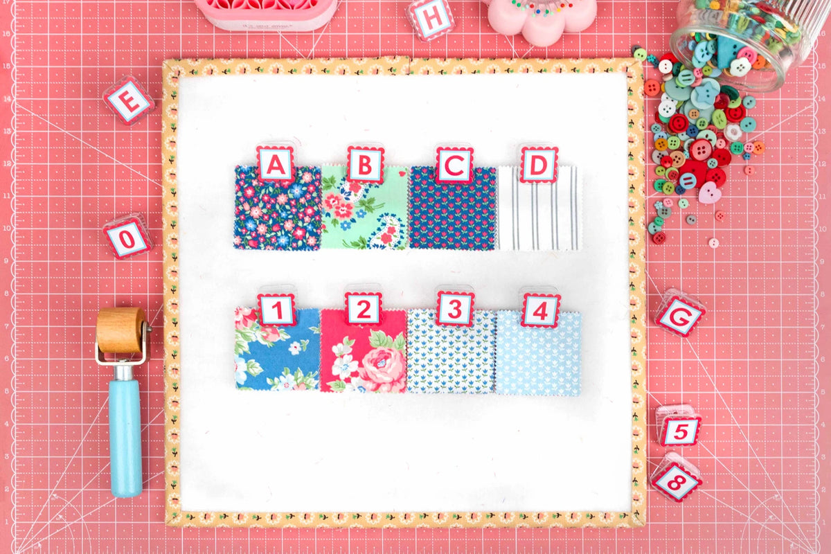 AlphaClippies - PINK Alphabet & Number Tag CLIPS by It's Sew Emma