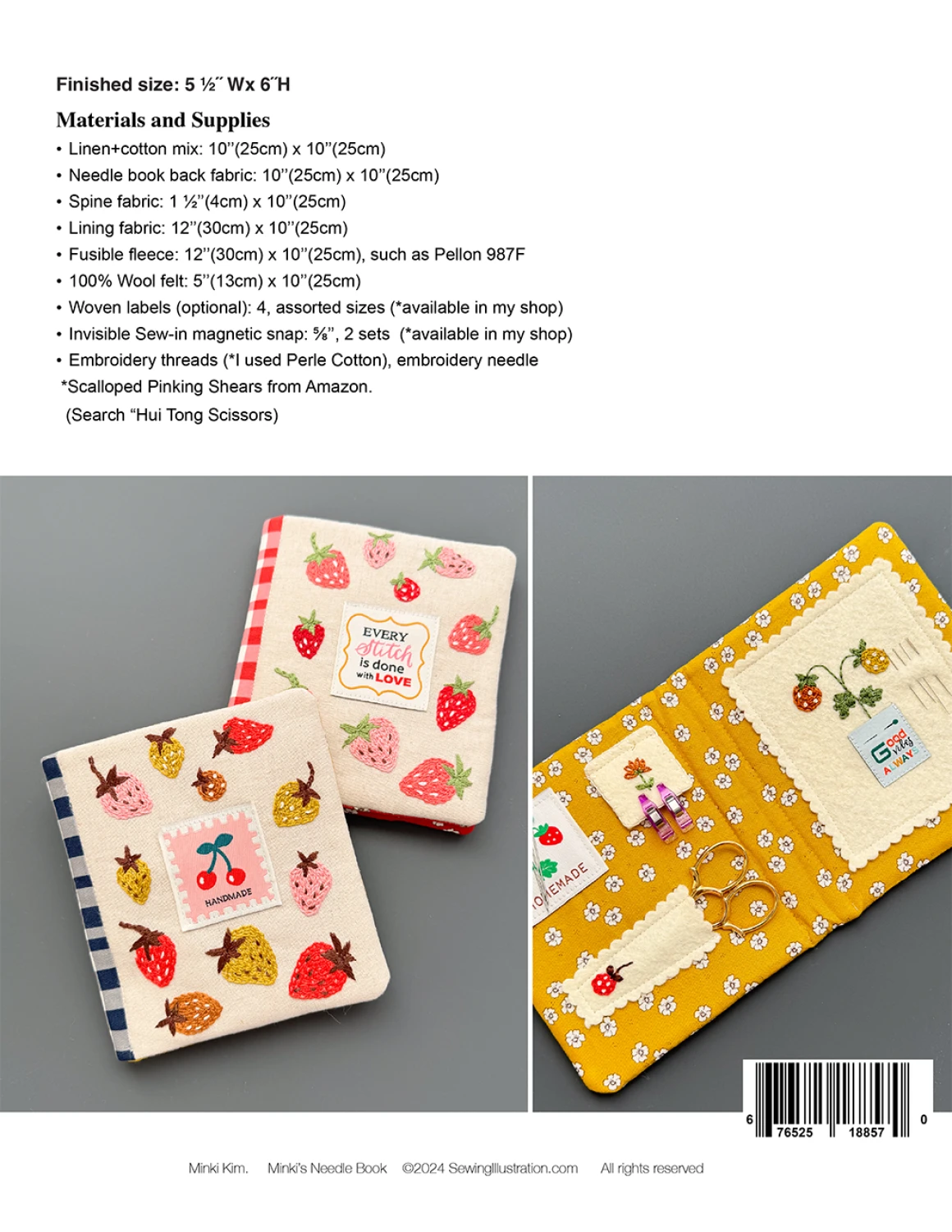 PATTERN, Minki's NEEDLE BOOK by Minki Kim