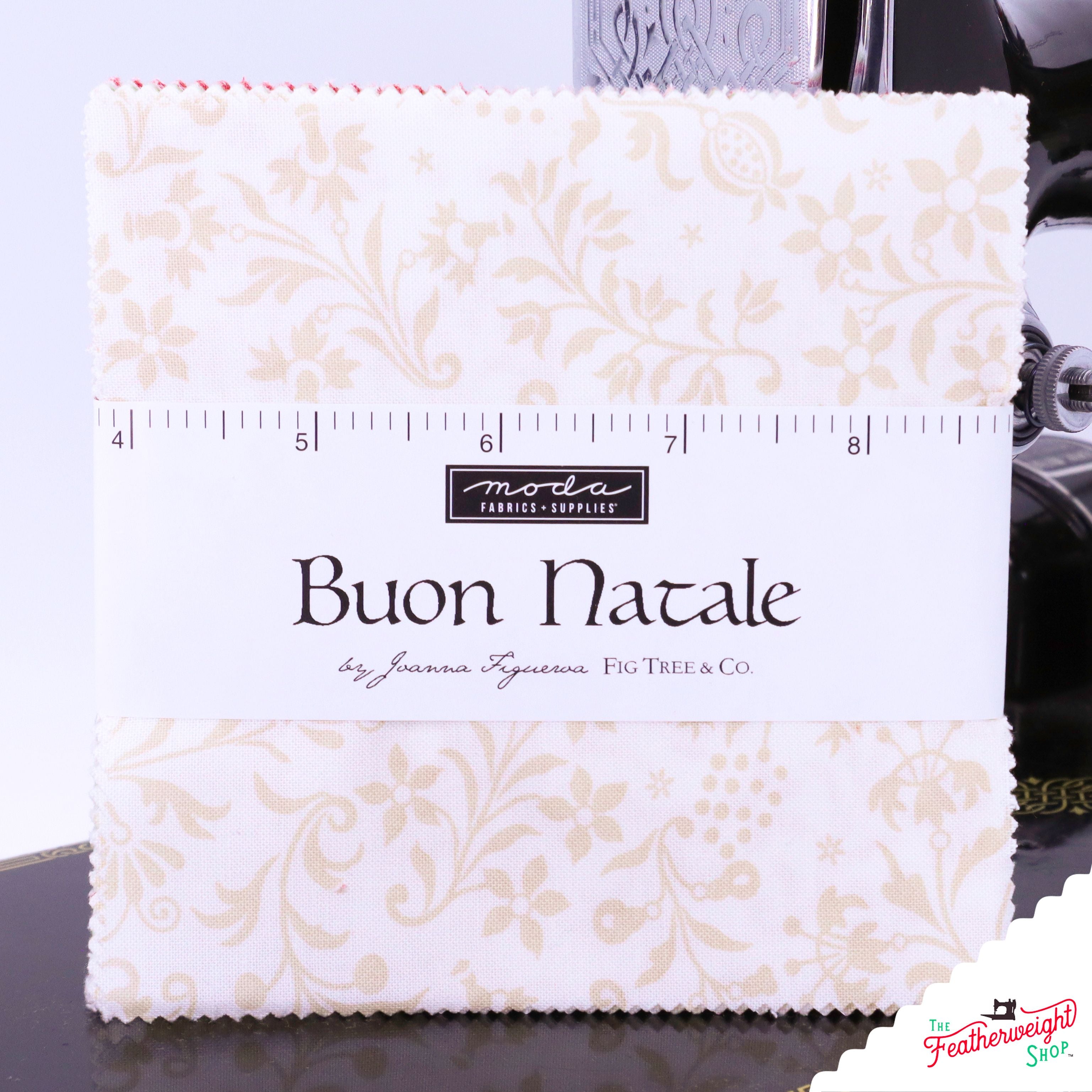 Fabric, Buon Natale by Fig Tree Co - 5" CHARM PACK