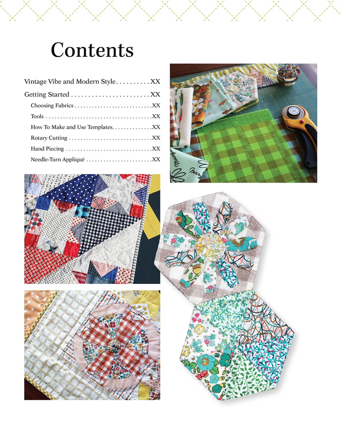 PATTERN BOOK, Vintage Vibe Quilts and Projects by Louise Papas