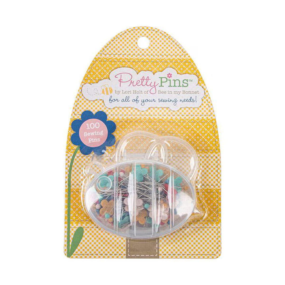 Pretty Sewing Pins, By Lori Holt - 100 Count