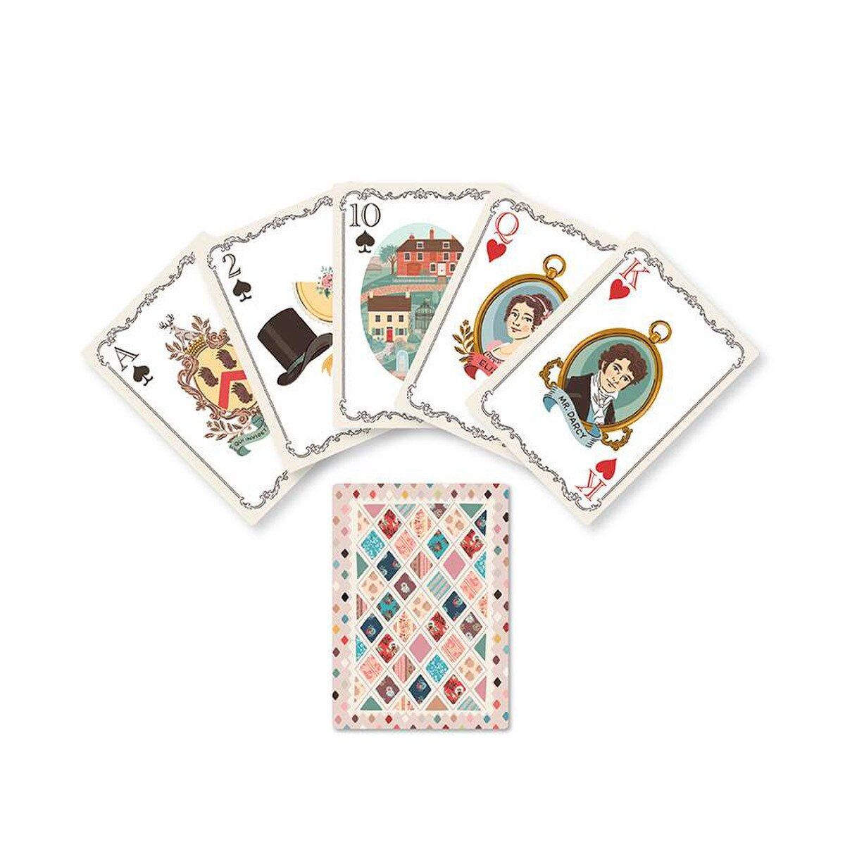 Jane Austen's House Quilt Illustrated Playing Cards