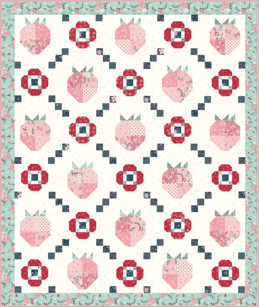 PATTERN, Berry Market Quilt by Beverly McCullough of Flamingo Toes