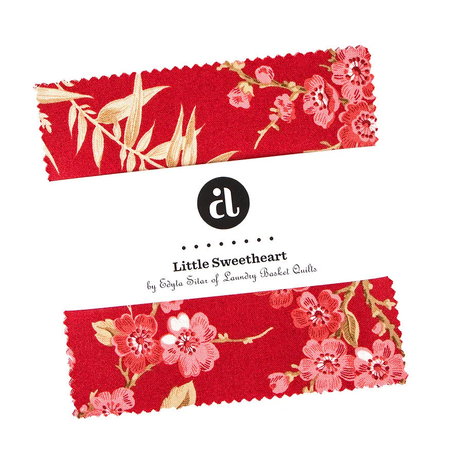 Fabric, Little Sweetheart by Laundry Basket Quilts - 5" Squares