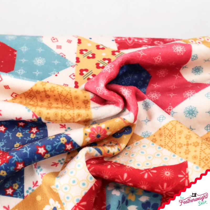 Fabric, Double Lush Velvet Americana Stars by Lori Holt (by the yard)