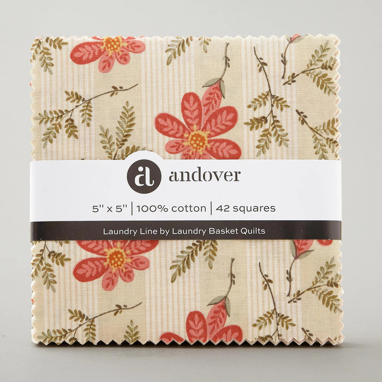 Fabric, Laundry Line by Laundry Basket Quilts - 5" Squares