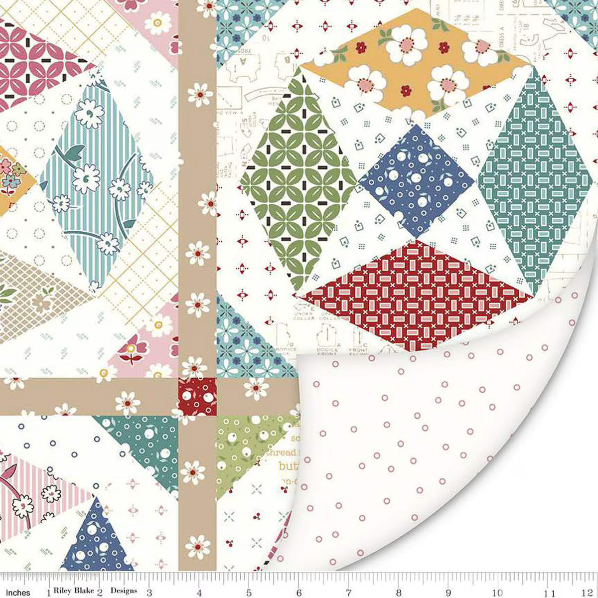 Fabric, Double Lush Velvet Bee Vintage by Lori Holt (by the yard)