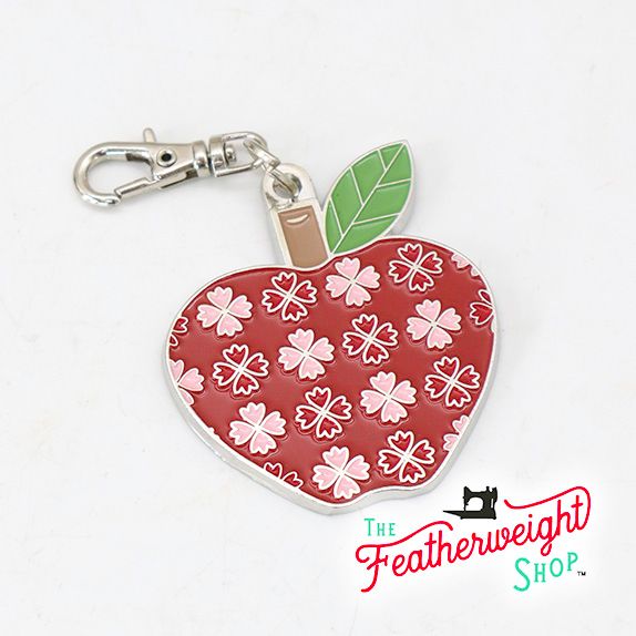 Keyring & Keychain Enamel Charm, APPLE Happy
