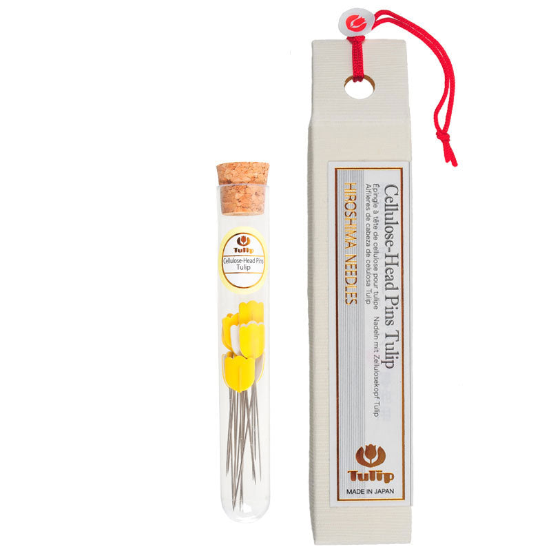 Tulip Head Pins, Yellow / White 15 Count (THN-074e)