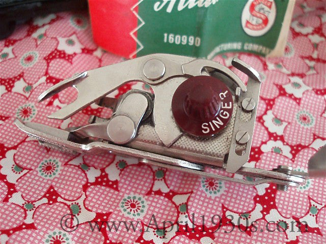 Zigzag Attachment, 5 Disk Swiss Zigzagger & Walking Foot (Vintage Original)