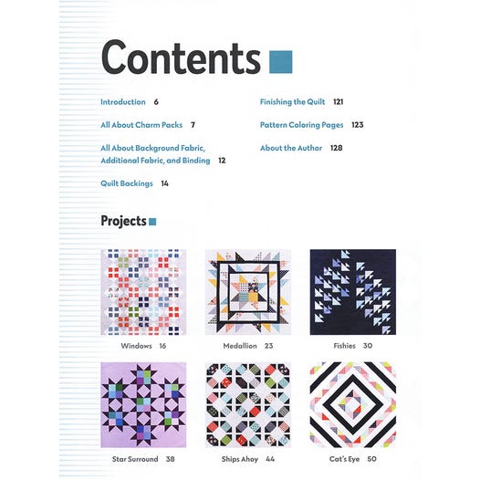 PATTERN BOOK, Just One Charm Pack Quilts by Cheryl Brickey