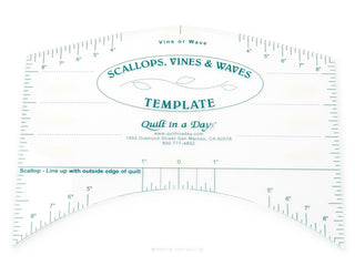 Load image into Gallery viewer, Scallops, Vines &amp; Waves Template ruler