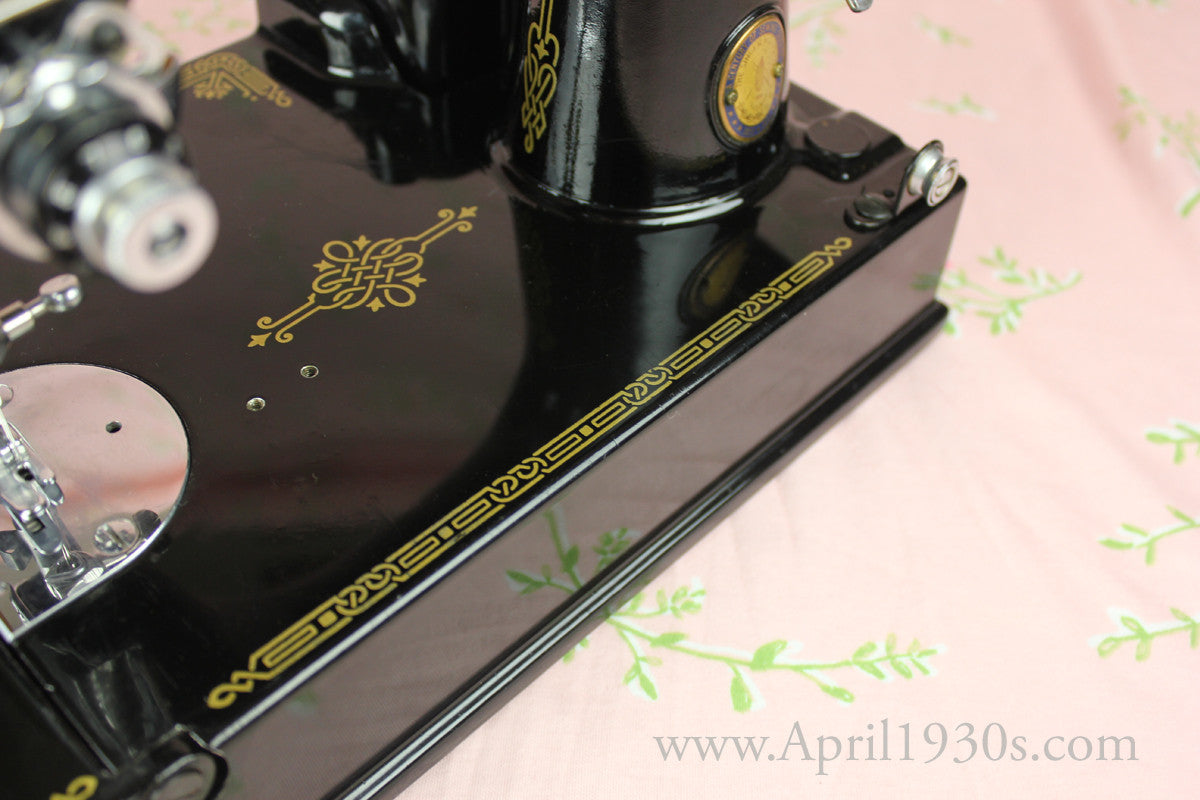 Singer Featherweight 221 Sewing Machine, French Centennial EG964***